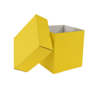 Pudełko prezentowe żółte