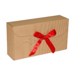 Ekologiczne pudełko gift box ze wstążką - PR06eko