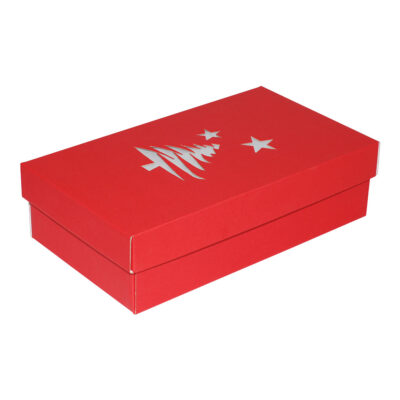 BN01_09 Czerwone pudełko z choinką