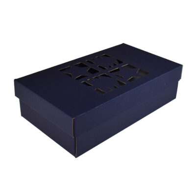 BN05_13 Granatowe pudełko świąteczne