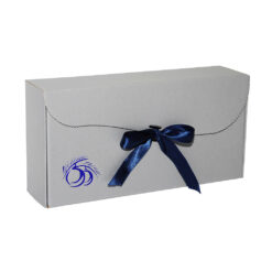 Pudełko przentowe świąteczne z dekoracyjną wyciętą choinką - BN07