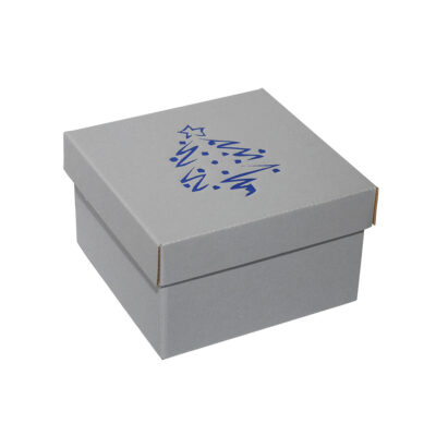Choinka nadrukowana na pudełku prezentowym metodą hotstampingu - BN32