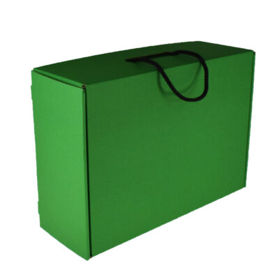 Oryginalne pudełko w kształcie walizki z uchwytem zielony PR21
