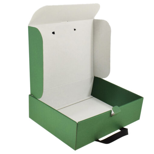 Oryginalne pudełko w kształcie walizki z wygodnym uchwytem Zielona