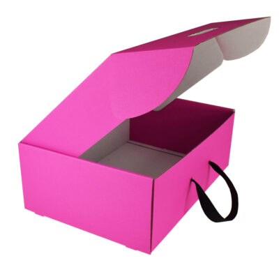 Pudełko walizka z uchwytem różowa PR21