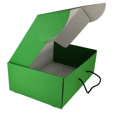 Pudełko walizka z uchwytem zielona PR21
